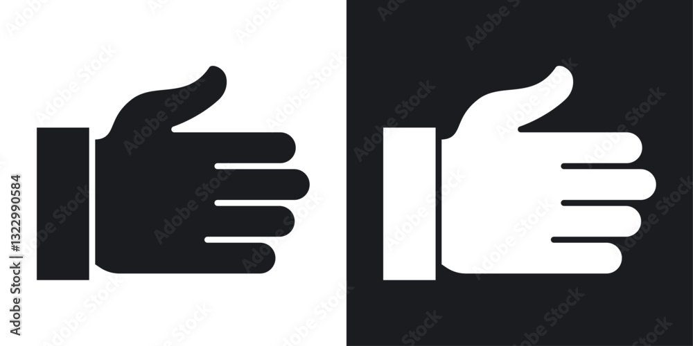 Hand icons pack in solid style Hand icons pack in solid style