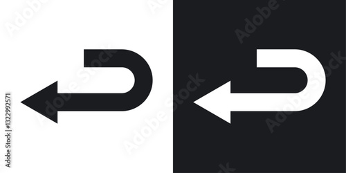 Send back icons pack in solid style