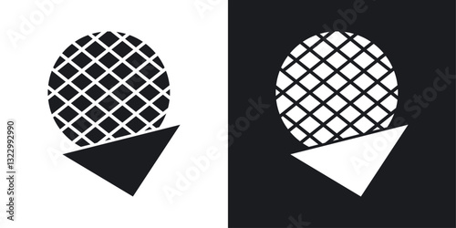 Stroopwafel icons pack in solid style