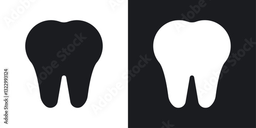 Teeth icons pack in solid style