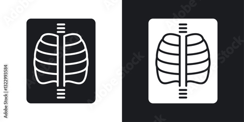 X ray icons pack in solid style