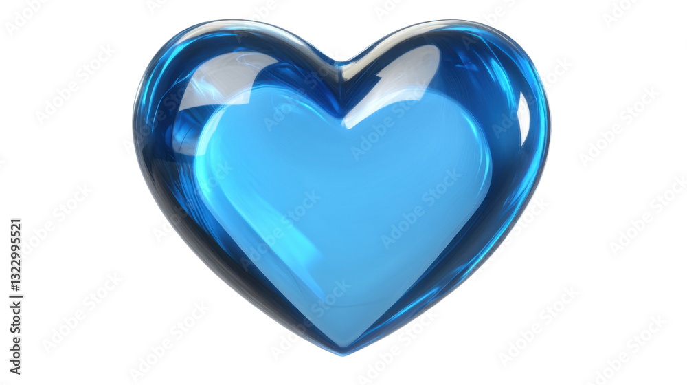 blue heart isolated on white background blue heart isolated on white background