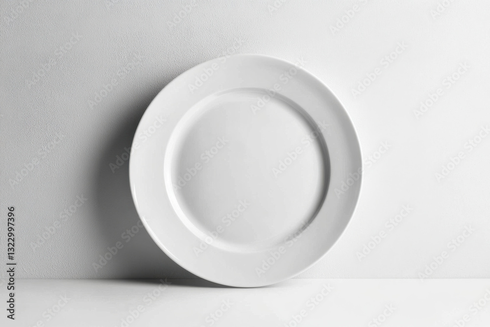 Empty round dinner plate isolated on white background Empty round dinner plate isolated on white background