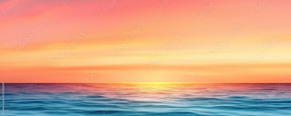 Seascape abstract background concept. A stunning sunset over calm ocean waters, showcasing vibrant hues of orange and pink. Seascape abstract background concept. A stunning sunset over calm ocean waters, showcasing vibrant hues of orange and pink.