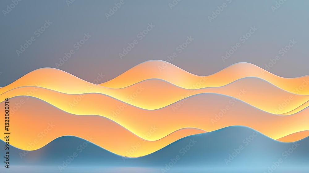 Abstract landscape background idea. Stylish abstract waves with warm hues creating a dynamic, modern background. Abstract landscape background idea. Stylish abstract waves with warm hues creating a dynamic, modern background.