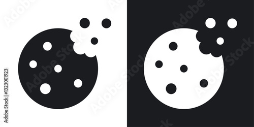 Cookie icons pack in solid style