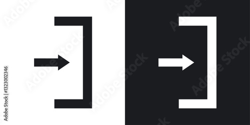 Enter icons pack in solid style
