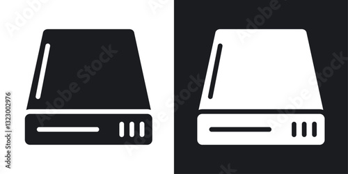 Hard Disk icons pack in solid style