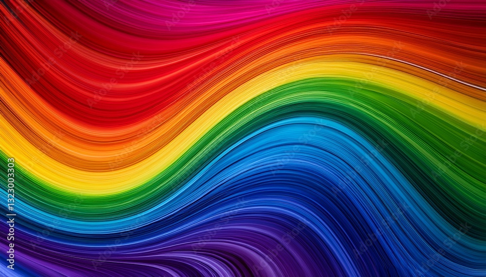 Obraz premium colorful rainbow wave wallpaper background