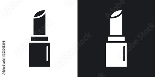 Lipstick icons pack in solid style