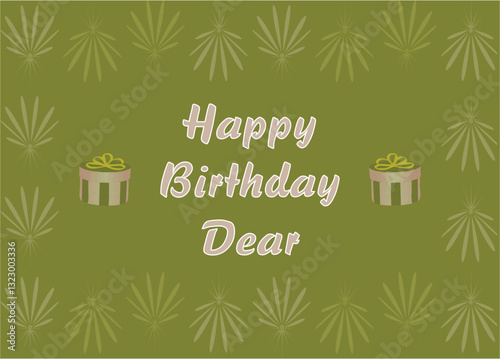 Happy birthday card set. Trendy greeting cards with tired birthday cake, party hat, gifts. Cute and elegant vector illustration templates.