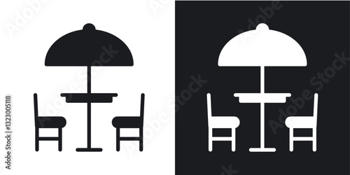 Terrace icons pack in solid style