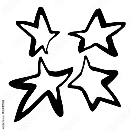 star icon line art design