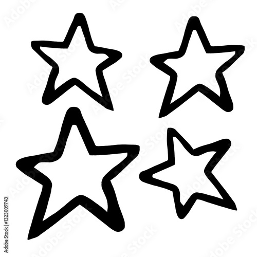 star icon line art design