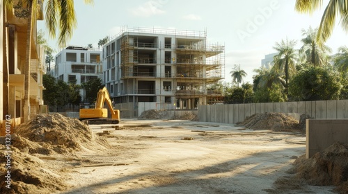 Tropical Construction Site Digger