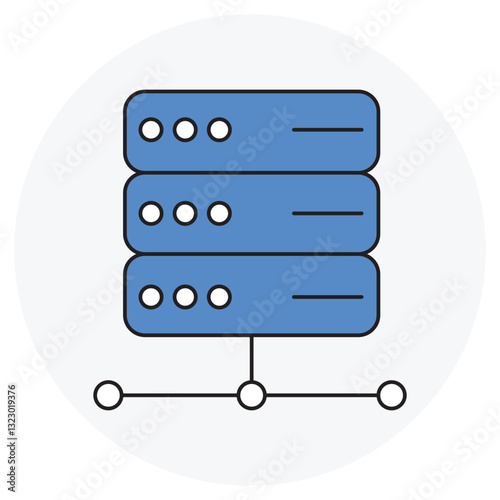 Server icon, Optimized Server Solutions for Seamless Performance, Secure and Scalable Server Infrastructure, vector
