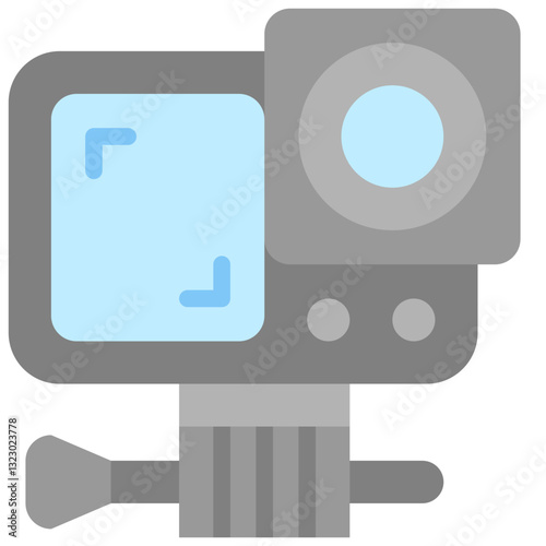 action cam flat icon