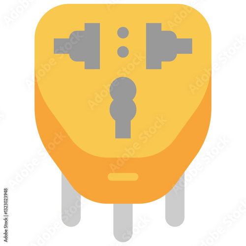 power plug flat icon