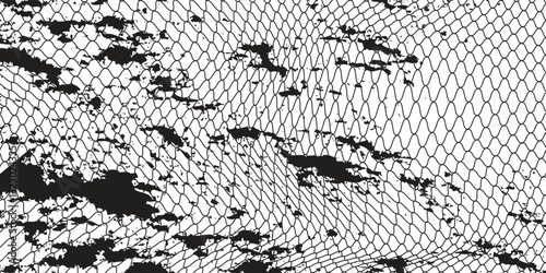 Curved net pattern. Very well designed net design suitable for sports equipment.