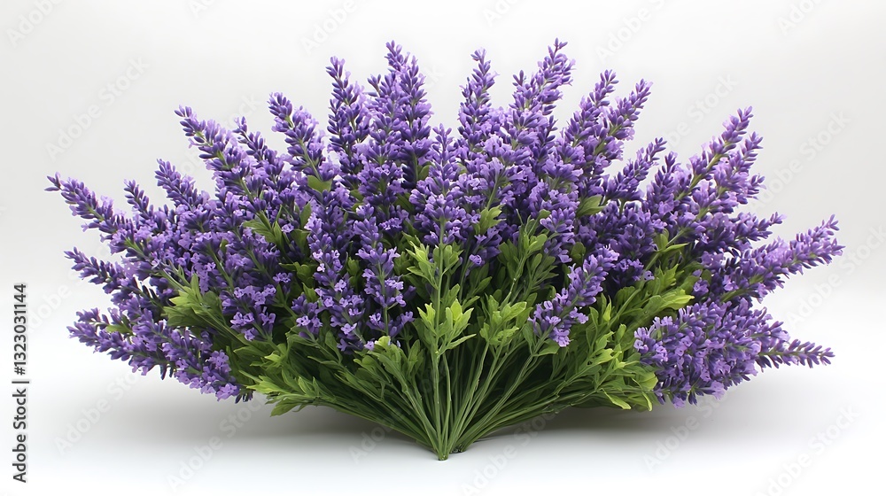 Fototapeta premium Lavender bouquet arrangement home decor floral art studio close-up