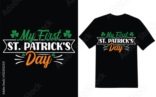 My first St. Patrick’s Day graphic design. t-shirt design. St. Patrick's Day t-shirt design.  St. Patrick's Day graphic design