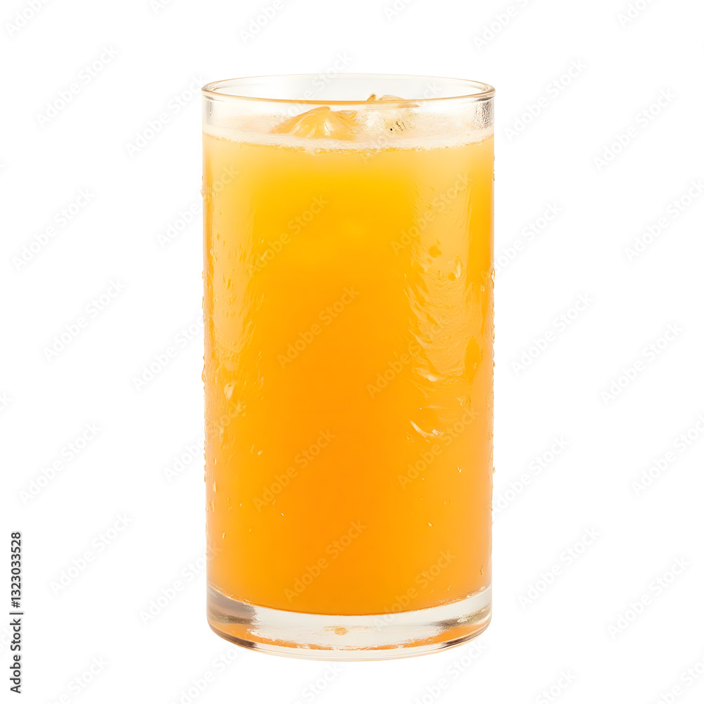 Refreshing Orange Juice Splash Isolated on White Background Refreshing Orange Juice Splash Isolated on White Background