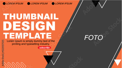 Fully editable video thumbnail design to open video tutorials. Thumbnails are suitable for business and webinars. with simple colors