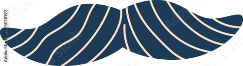 Mexican macho mustache vector illustration