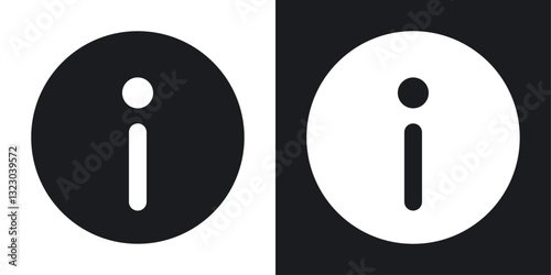 info icons set in flat filled style.