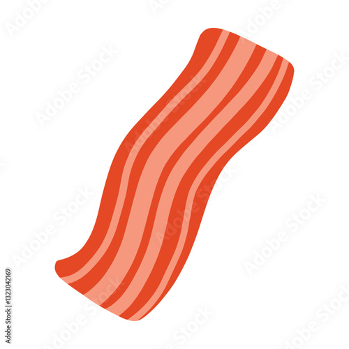 Bacon Breakfast Delicious Illustration Icon Single