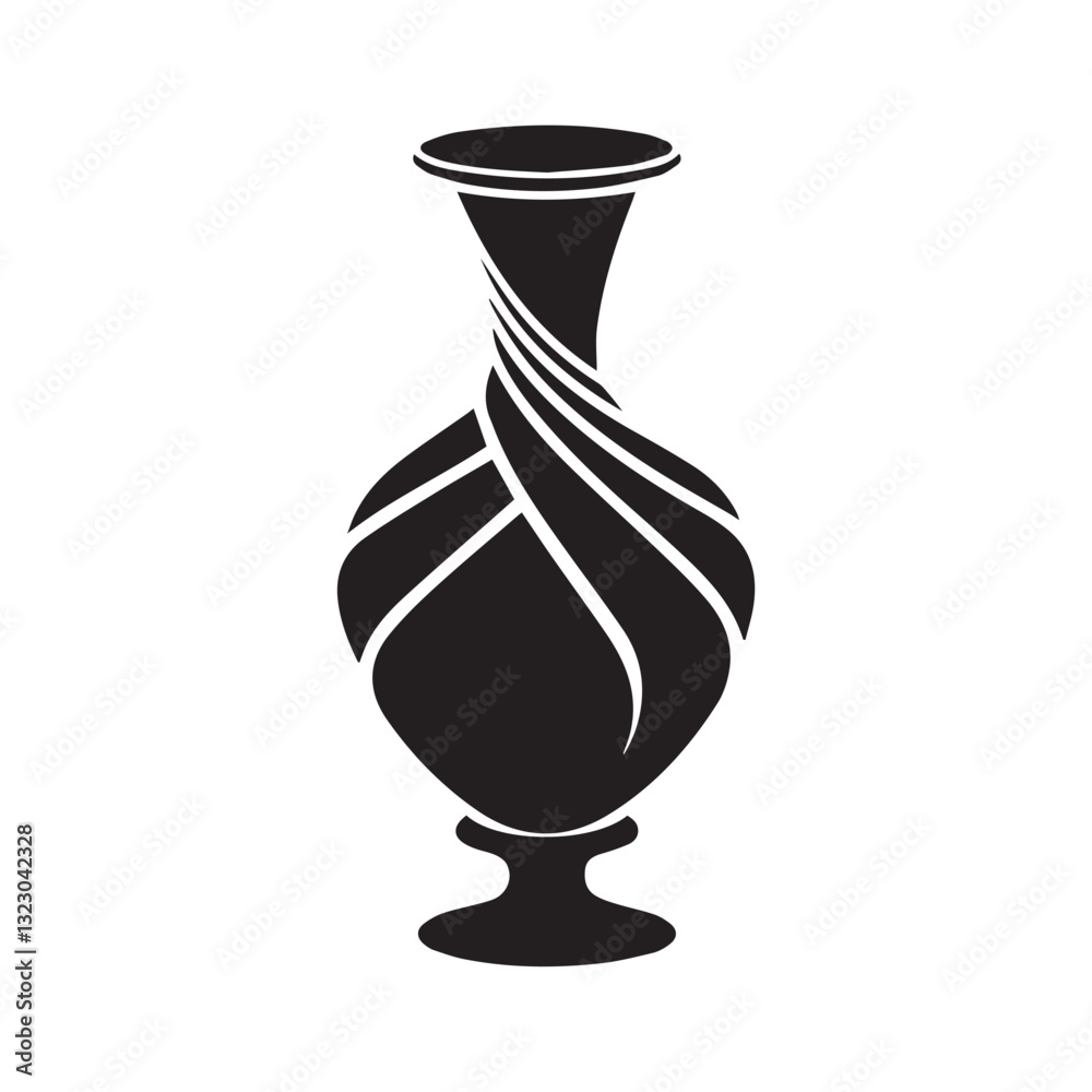 Elegant Swirl Vase Design for Sophisticated Art and Decor Themes Elegant Swirl Vase Design for Sophisticated Art and Decor Themes