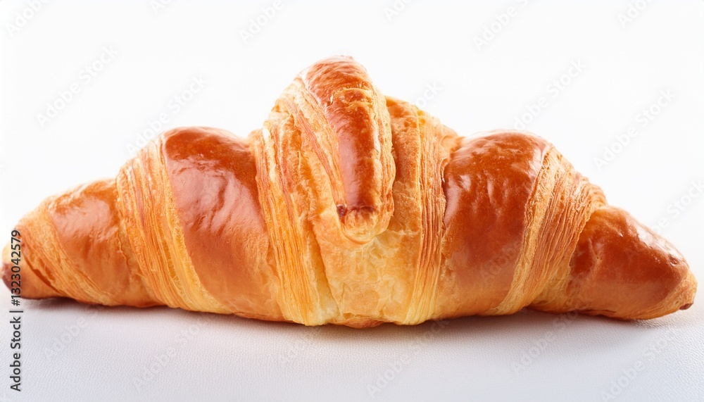 fresh croissant on white fresh croissant on white