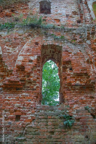 Ruins of the old castle Balga in Germany.