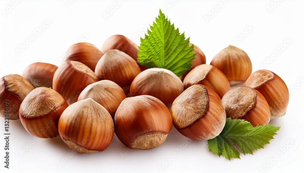 tasty and nutritious hazelnuts isolated on white tasty and nutritious hazelnuts isolated on white