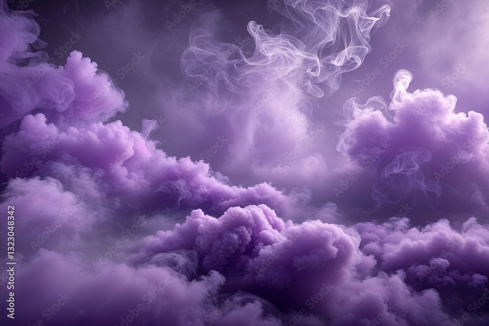 Atmospheric Purple-Shade Mist and Haze with Whimsical Smoke and Cloud Textures Atmospheric Purple-Shade Mist and Haze with Whimsical Smoke and Cloud Textures