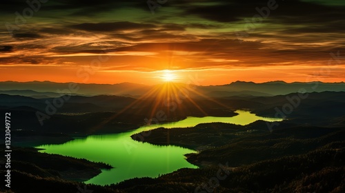 reflection green flash