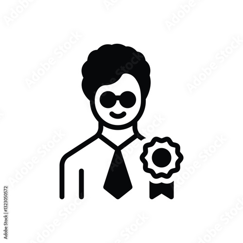 Black solid  icon for professional