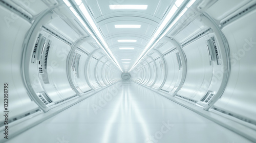 Futuristic Corridor: A clea...