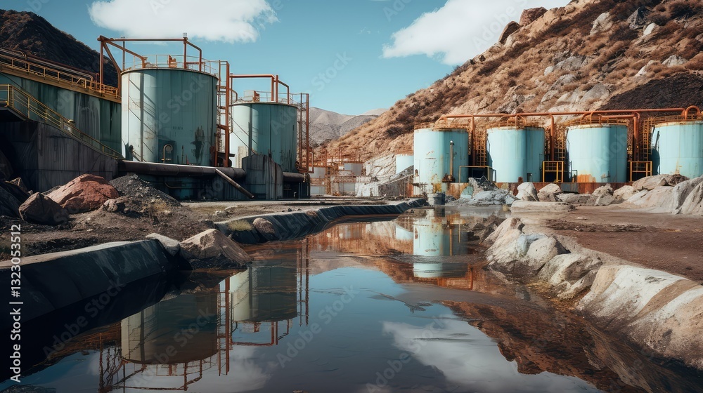 Fototapeta premium tanks mining water