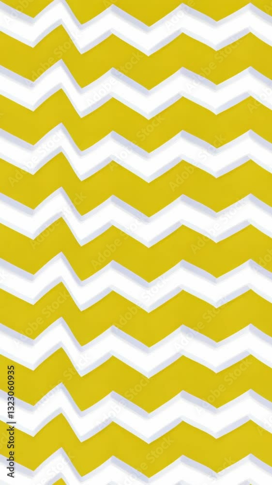 Bright yellow zigzag pattern on a white background creates a vibrant and modern design aesthetic perfect for various applications