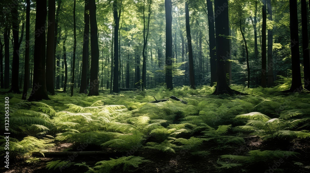 Fototapeta premium trees black shine