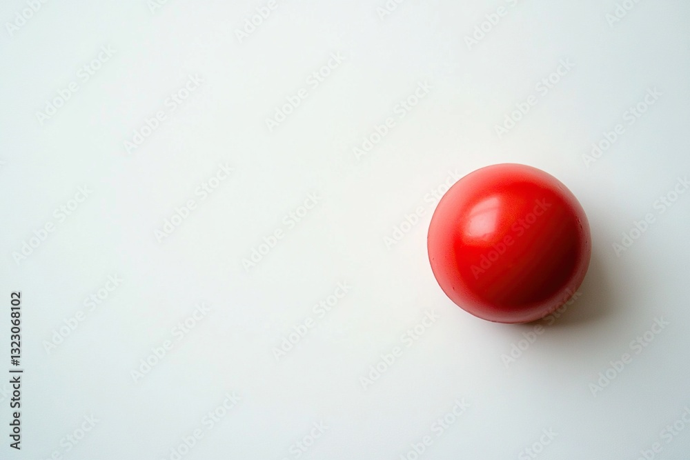 Single red sphere on white background. (1) Single red sphere on white background. (1)