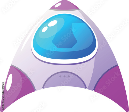 Futuristic shuttle alien space ship