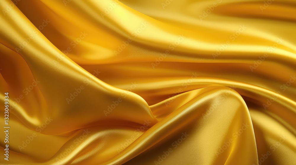 Obraz premium metallic yellow fabric texture