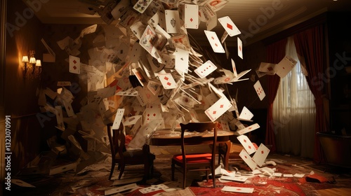 ruin house of cards falling