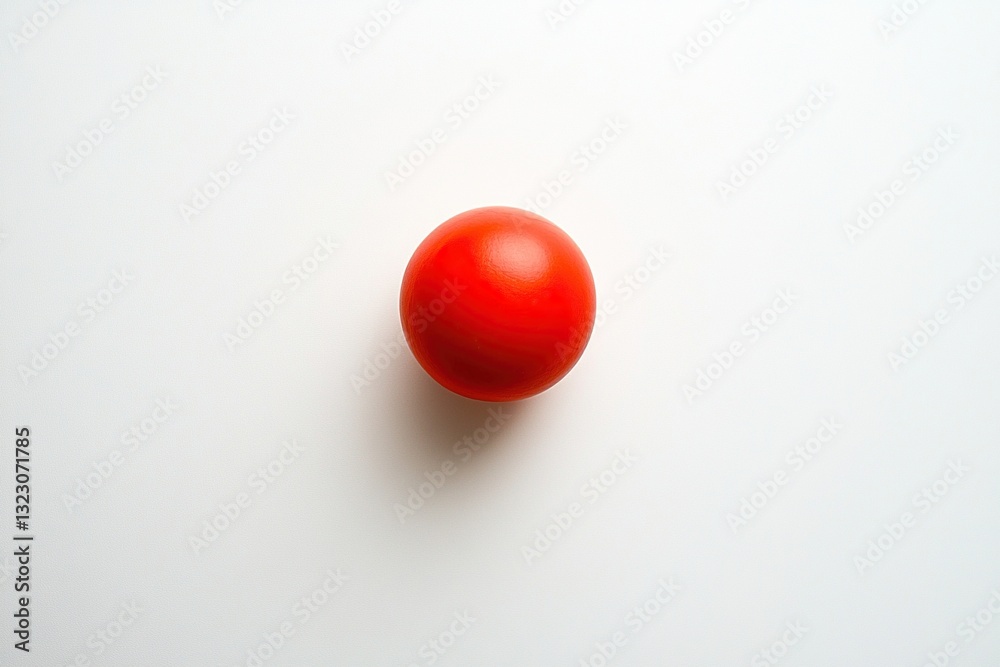 Single red sphere on white background. (11) Single red sphere on white background. (11)