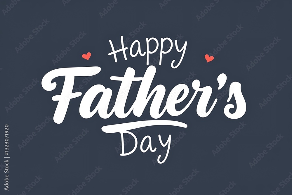 Obraz premium Happy Father’s Day Calligraphy greeting card.