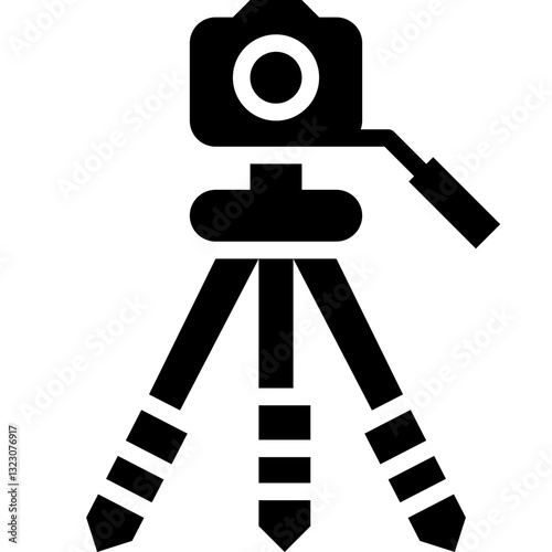 tripod solid icon