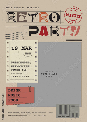 Retro Music Party Flyer