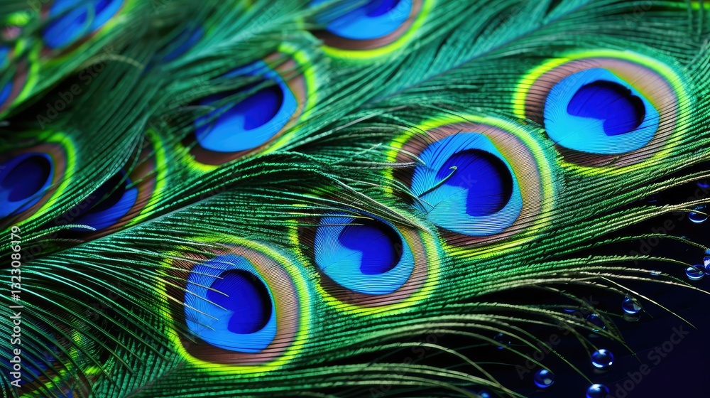 Obraz premium vibrant green and blue